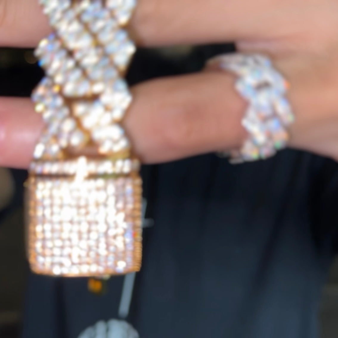 19MM Prong Set Cuban Link (2 Row)